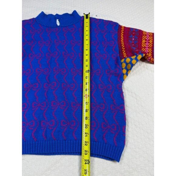 Warm and Wonderful Bows‎ Fair Isle Sweater Princess Diana RARE | Size Large - Picture 13 of 13